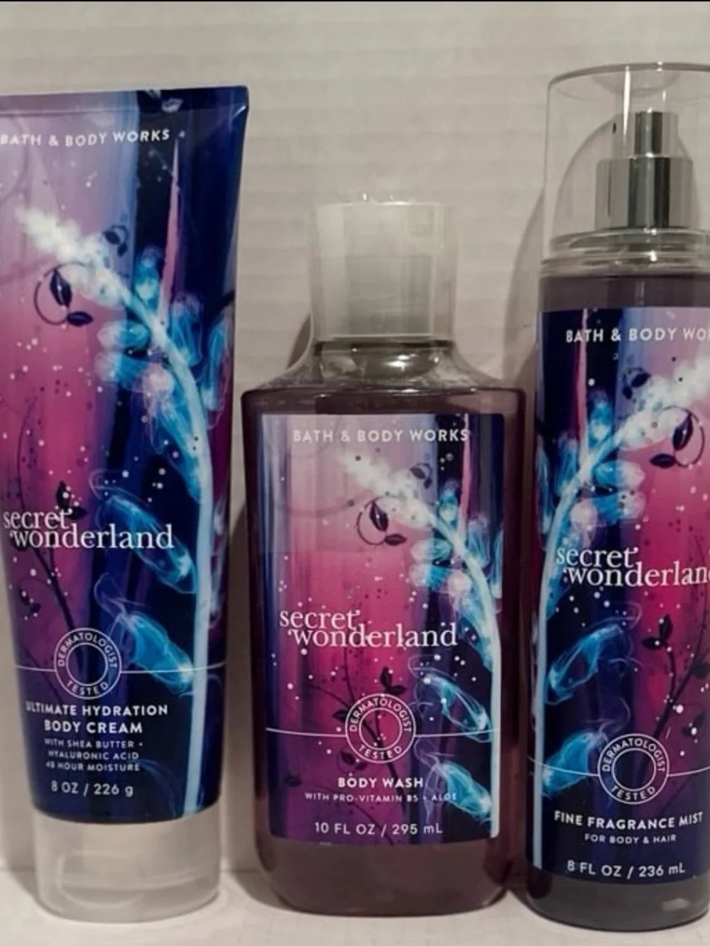 Bath & Body NEW Secret Wonderland Fragrance Mist, Body Cream & Body Wash